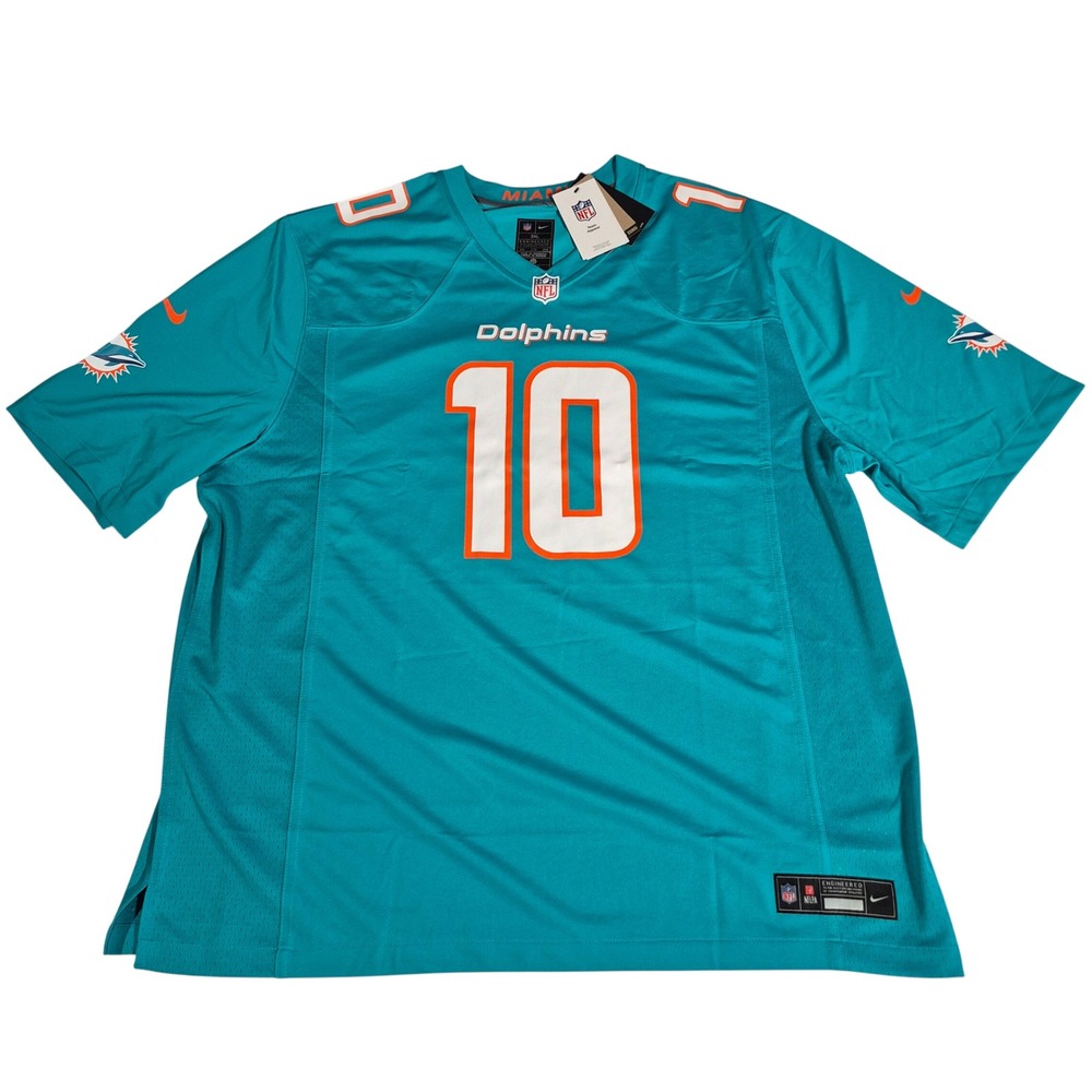 Tyreek Hill Florida Miami Dolphins Nike NFL Game Jersey Aqua Men's Size 3XL